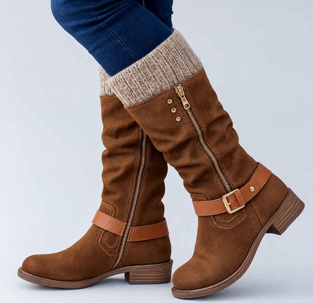 Bonnie | Elegant Supportive Buckle Boots