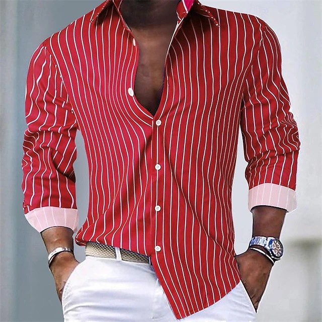 Adrian | Striped Button-Up Shirt