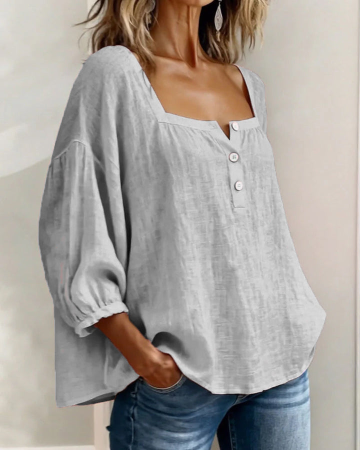 Annika | Stylish Relaxed Button Blouse