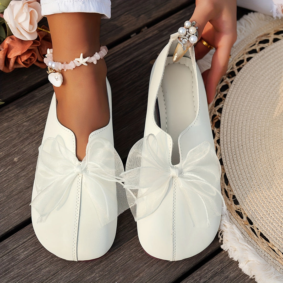 Charlotte | Bow Accent Comfort Loafers