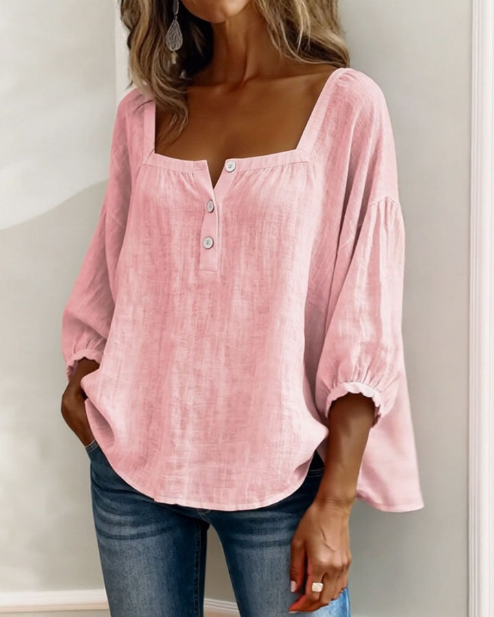Annika | Stylish Relaxed Button Blouse