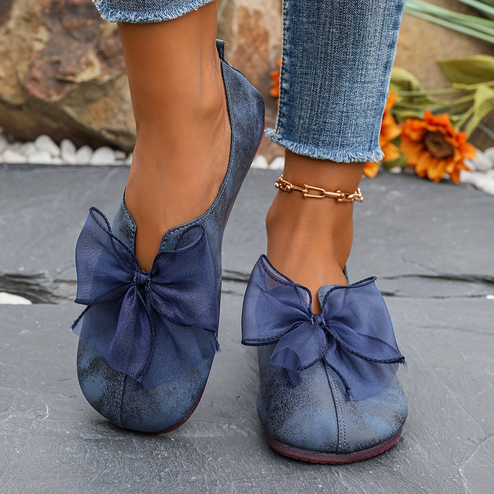 Charlotte | Bow Accent Comfort Loafers