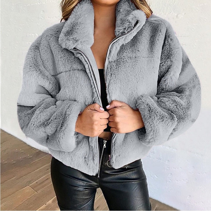 Coralie | Cropped Zip-Up Coat