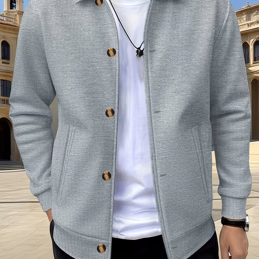 Camden | Textured Button-Front Overshirt Jacket