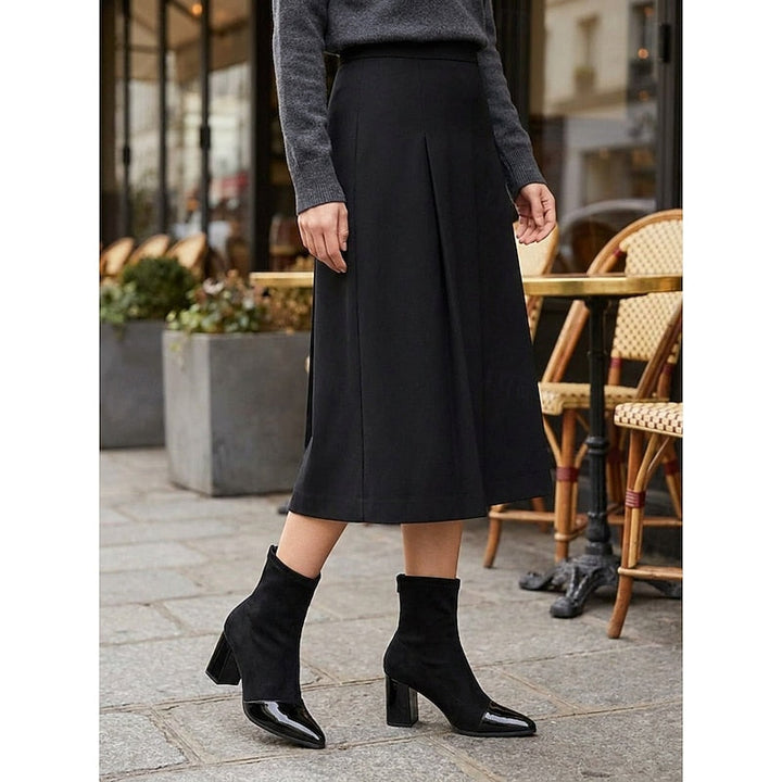 Bernadette | Sleek Cap-Toe Ankle Boots