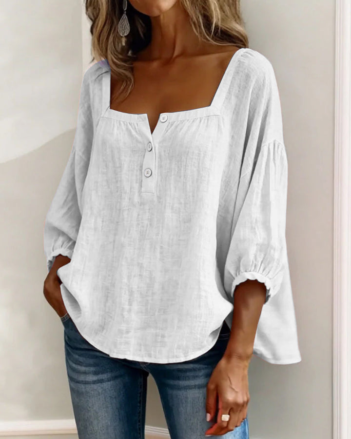 Annika | Stylish Relaxed Button Blouse
