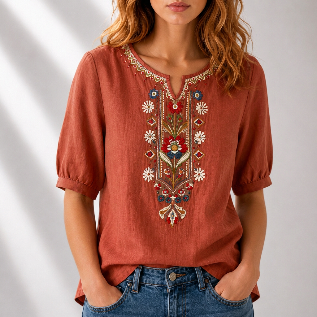 Cordelia | Artisan Embroidered Blouse