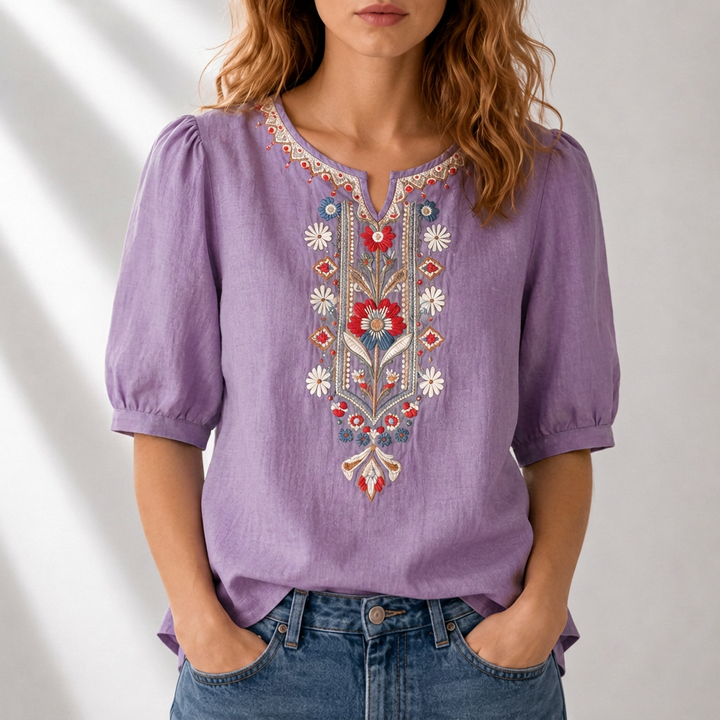 Cordelia | Artisan Embroidered Blouse