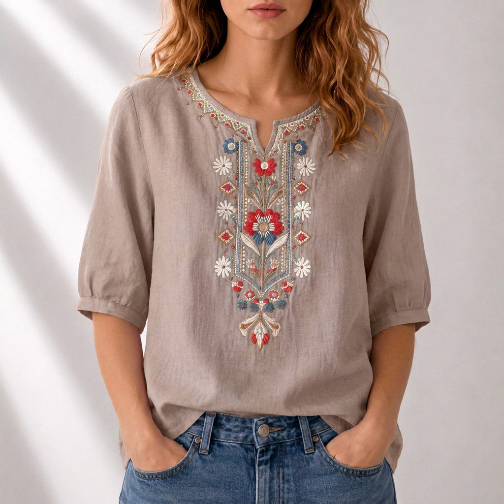Cordelia | Artisan Embroidered Blouse
