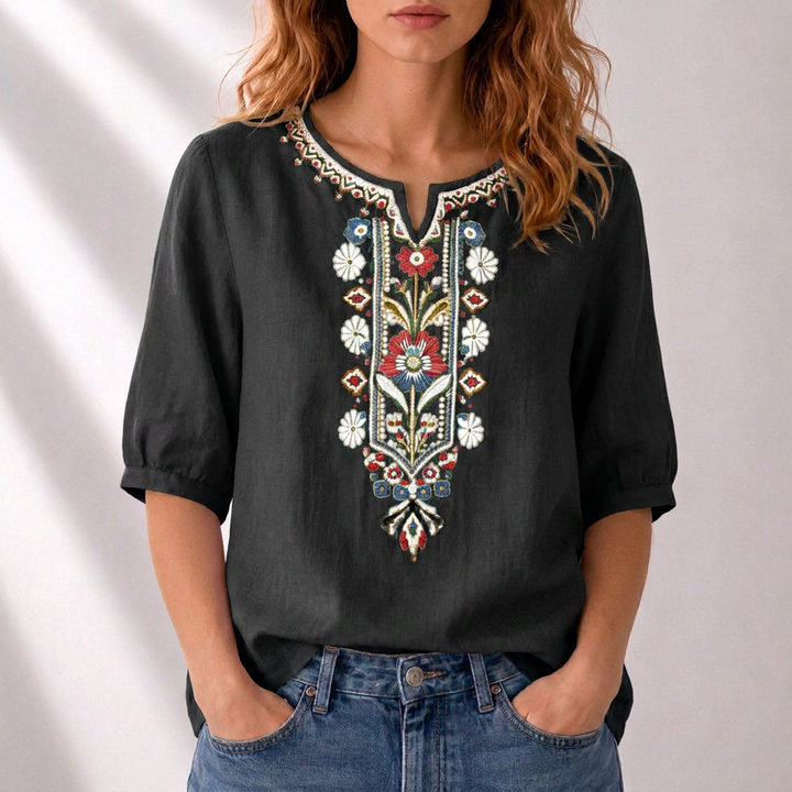 Cordelia | Artisan Embroidered Blouse