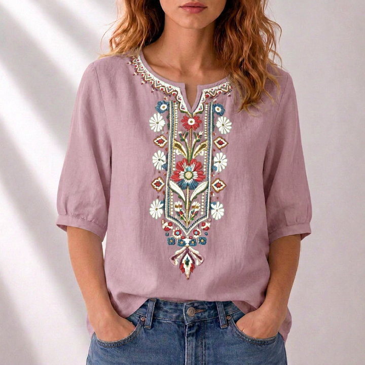 Cordelia | Artisan Embroidered Blouse
