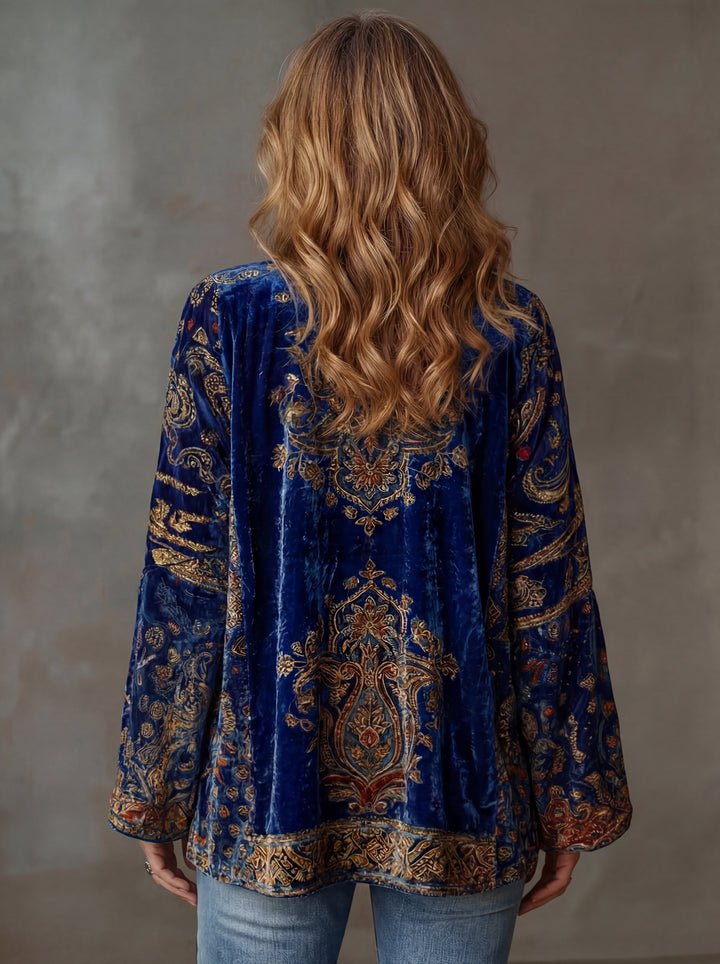 Carcy | Boho Embroidered Kimono Cardigan