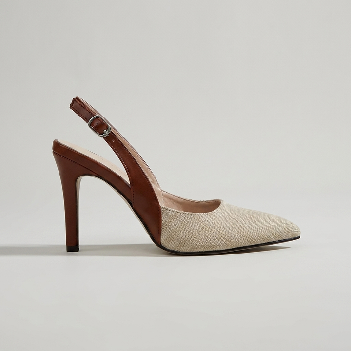 Amelie | Women's Contrast Color Slingback Pumps