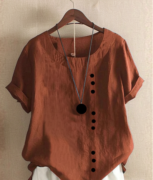 Amaya | Effortless Button Detail Summer Blouse