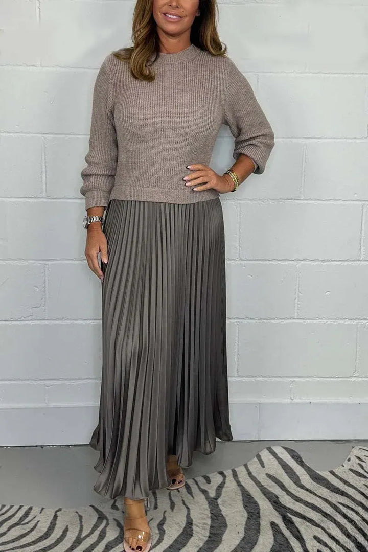 Angel | Elegant Knit-Top Maxi Dress