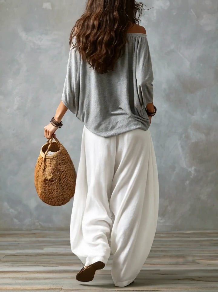 Genevieve | Relaxed Off-Shoulder Two-Piece Set