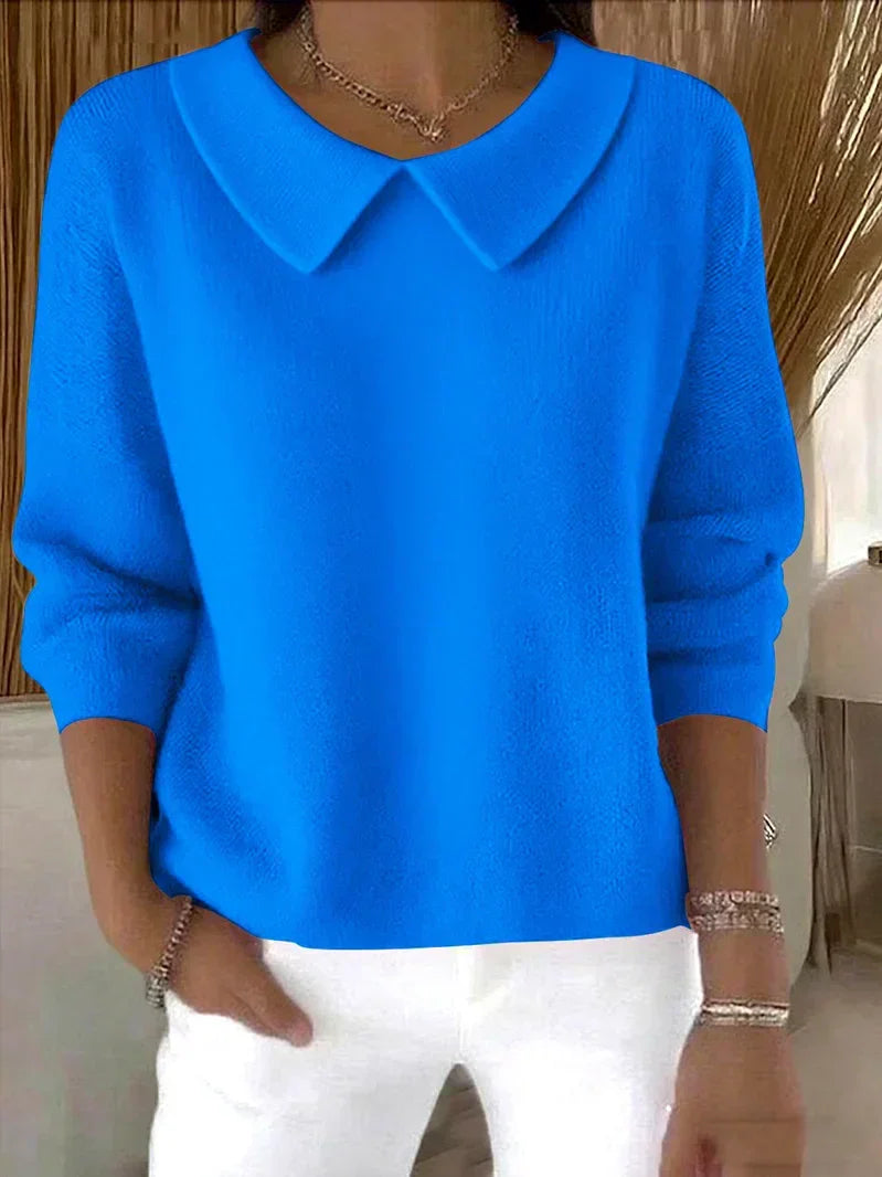 Penelope | Collared Long Sleeve Sweater