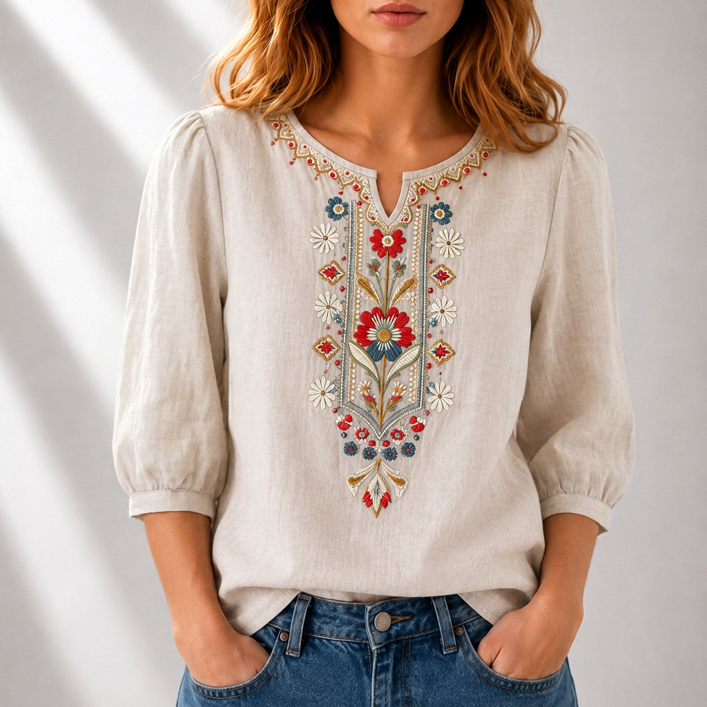 Cordelia | Artisan Embroidered Blouse