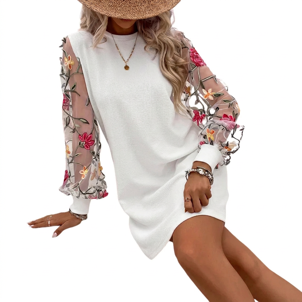 Amelia | Floral Sleeve Shift Dress