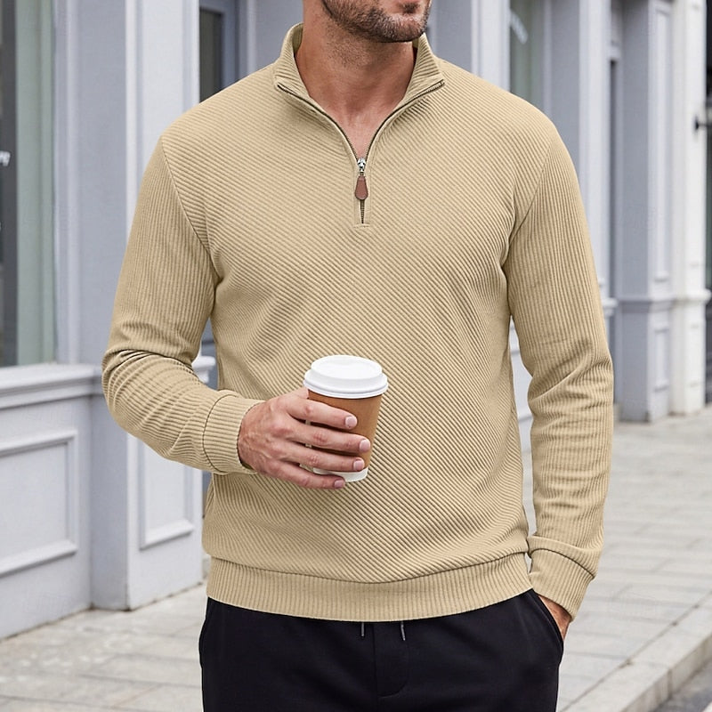 Barrett | Quarter-Zip Textured Pullover