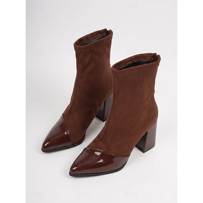 Bernadette | Sleek Cap-Toe Ankle Boots