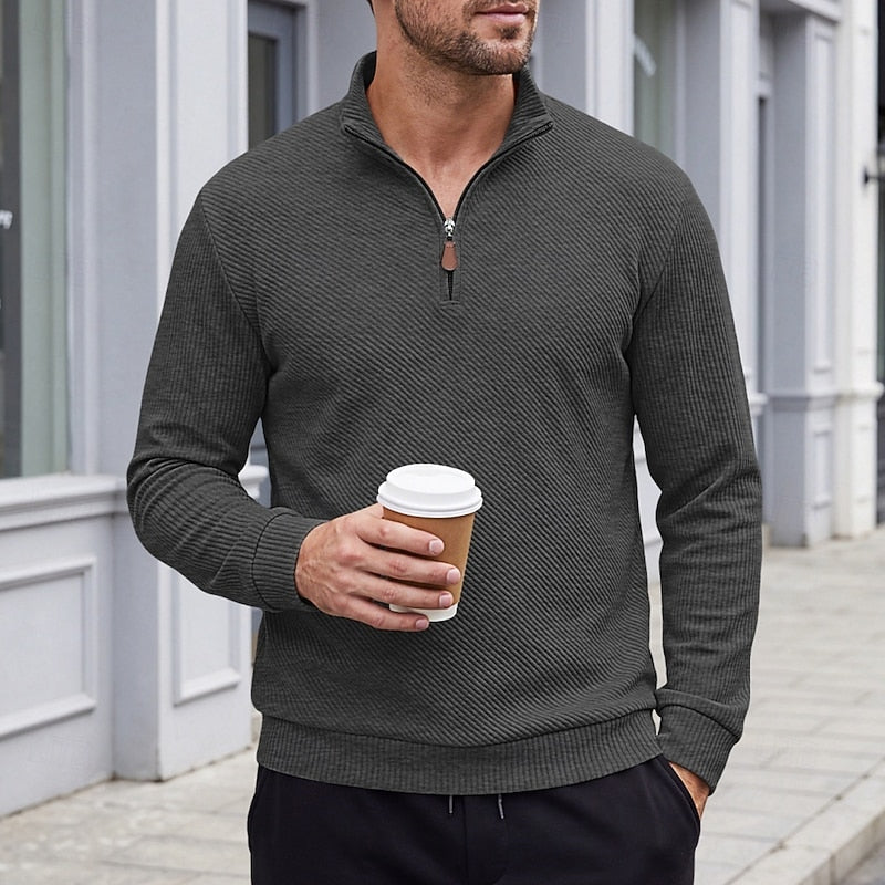 Barrett | Quarter-Zip Textured Pullover