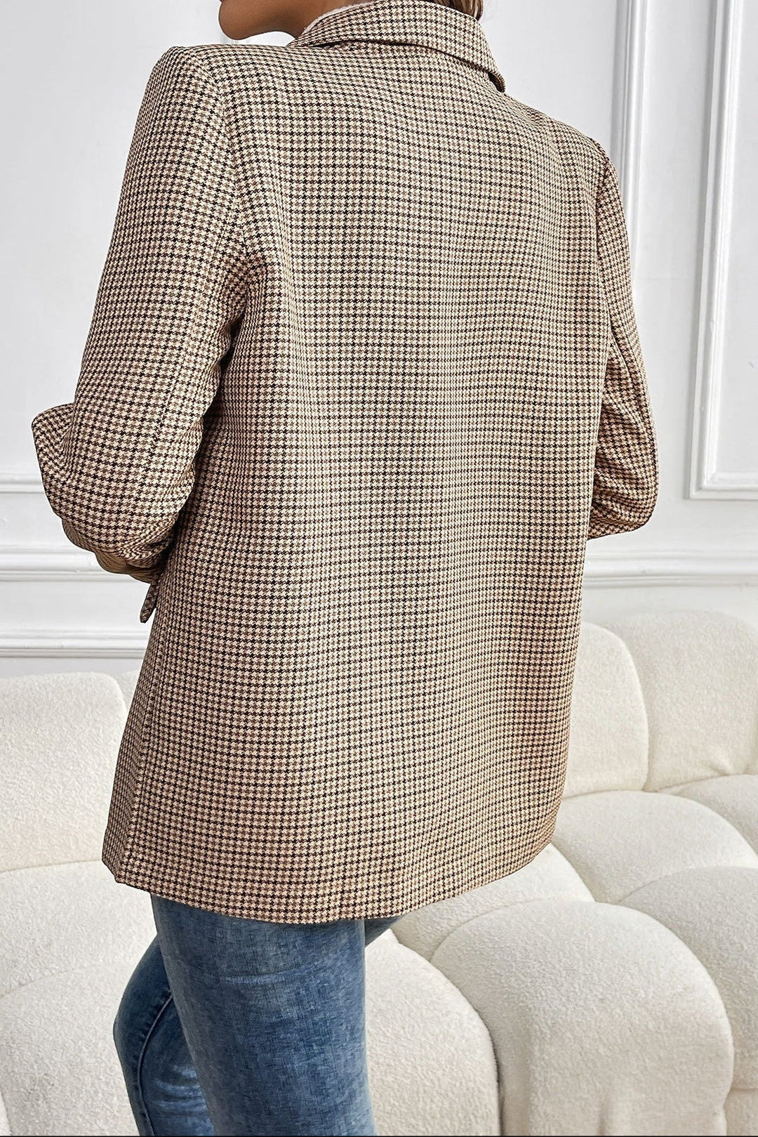 Beatrice | Vintage Houndstooth Blazer