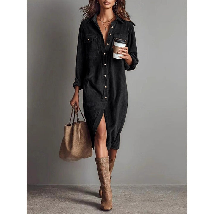 Bethany | Relaxed Button-Front Shirt Dress