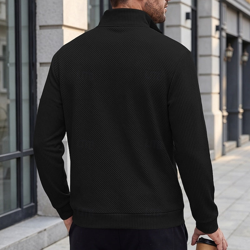 Barrett | Quarter-Zip Textured Pullover