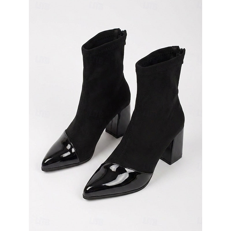 Bernadette | Sleek Cap-Toe Ankle Boots