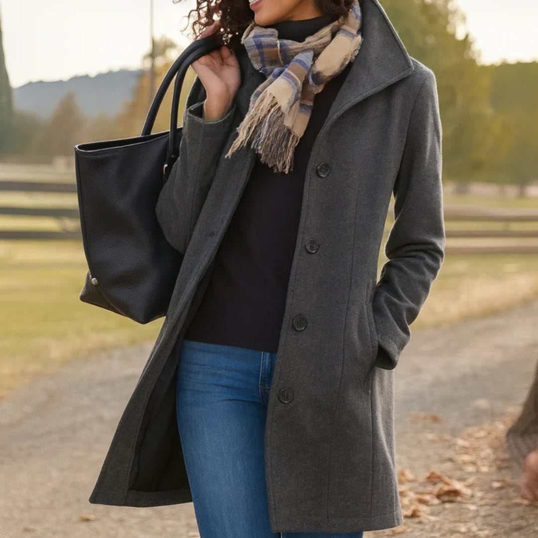 Rosa | Classic Mid-Length Single-Breasted Coat
