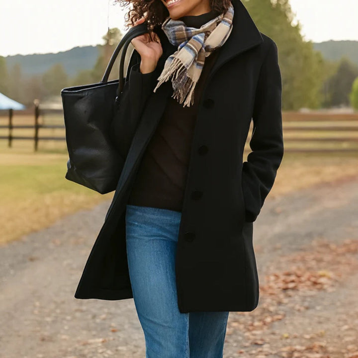 Rosa | Classic Mid-Length Single-Breasted Coat
