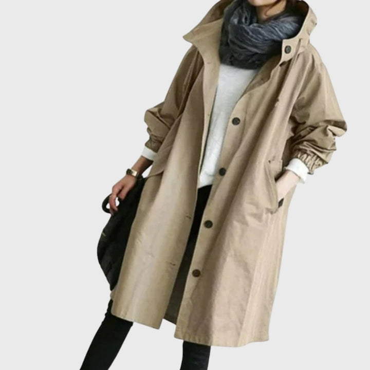 Nerissa | Hooded Relaxed-Fit Long Coat