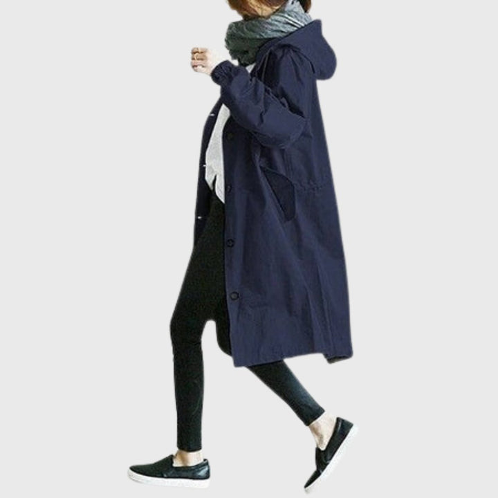 Nerissa | Hooded Relaxed-Fit Long Coat