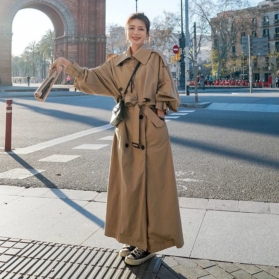 Dorothy | Women's Oversized Double-Breasted Long Trench Coat