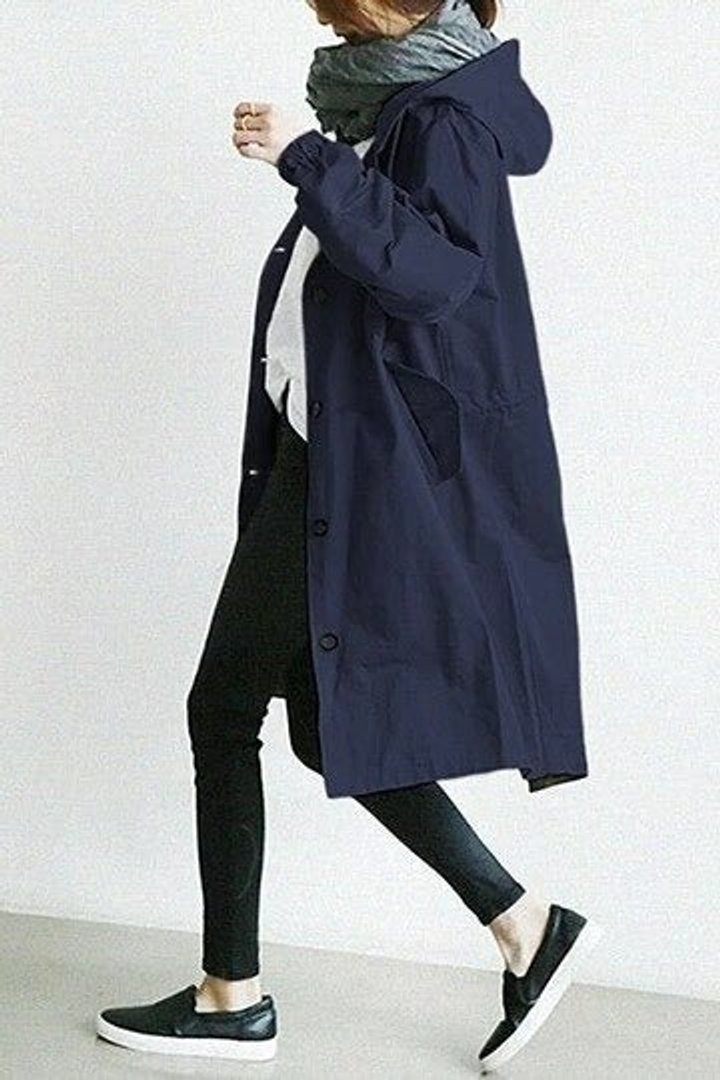 Margery | Relaxed Hooded Longline Coat