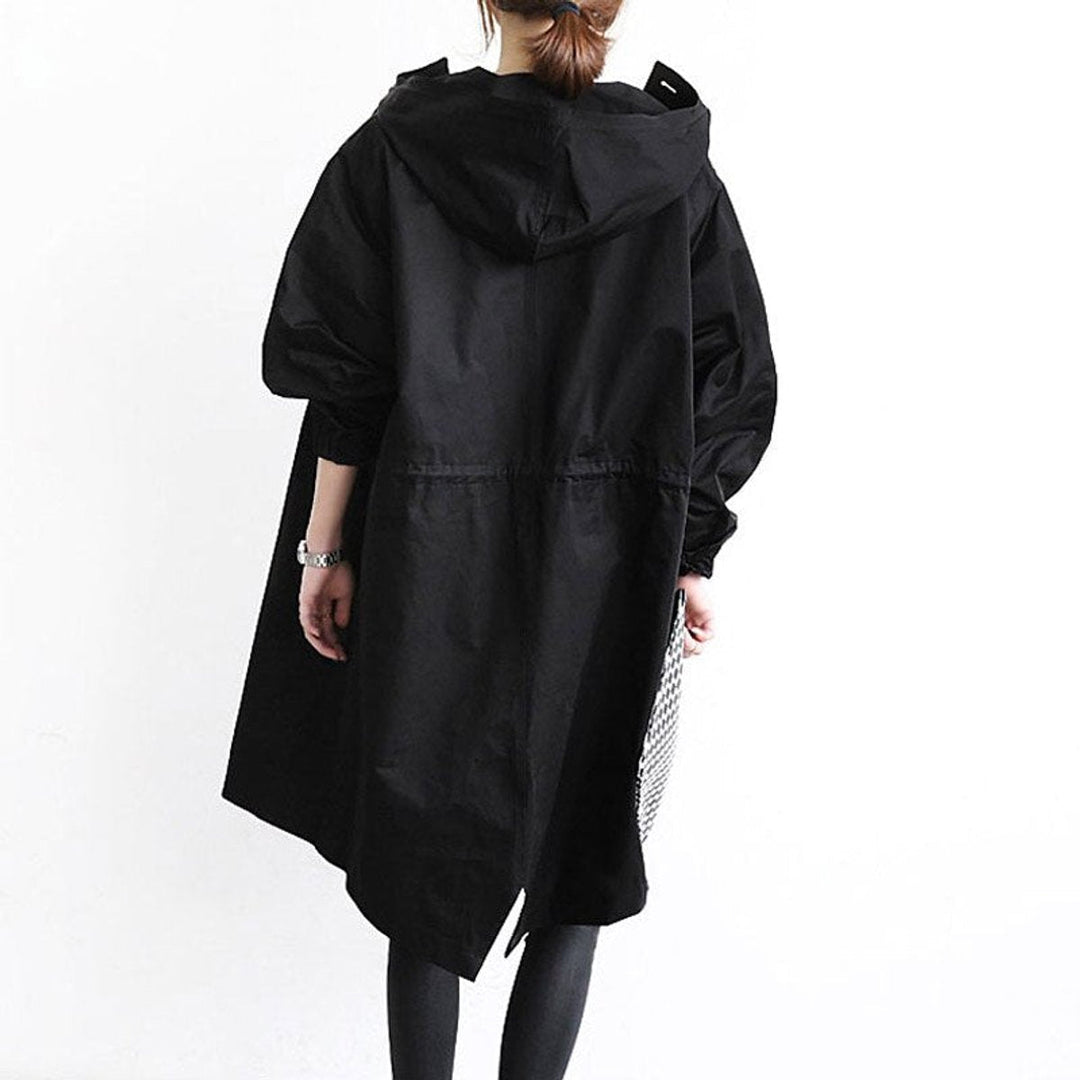 Amelia | Women's Oversized Water-Resistant Button-Front Trench Coat