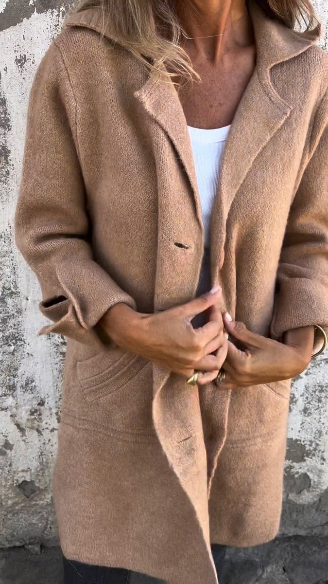 Coralie | Relaxed Longline Lapel Coat