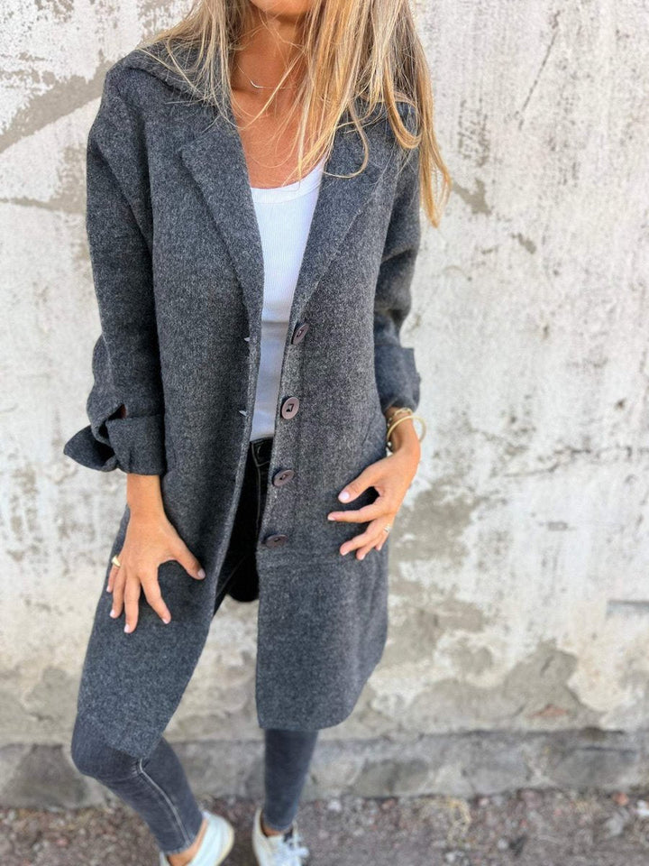 Coralie | Relaxed Longline Lapel Coat