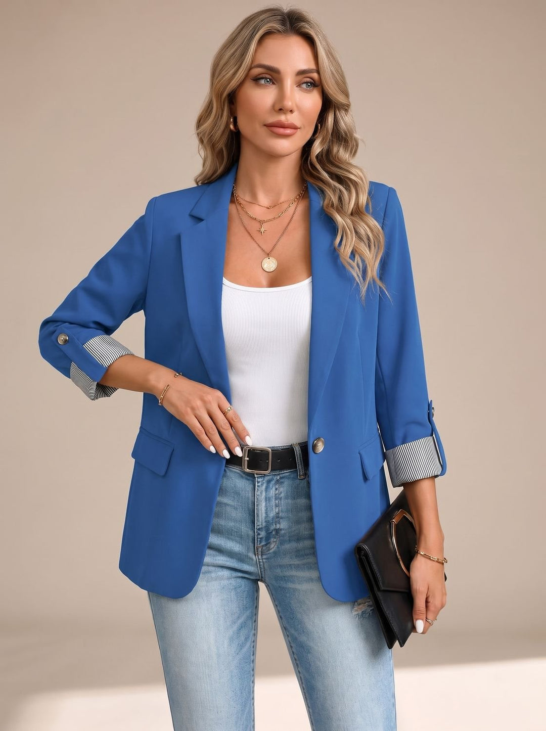 Johanna | Rollable-Sleeve Soft-Tailored Blazer