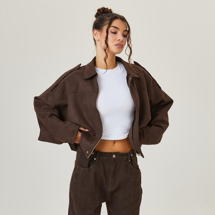 Lucia | Relaxed Zip-Up Bomber Jacket