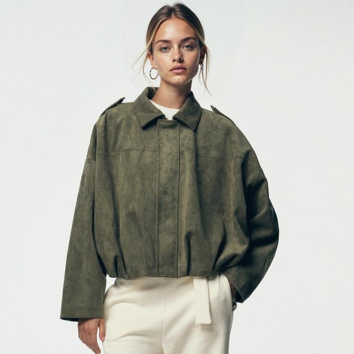 Lucia | Relaxed Zip-Up Bomber Jacket