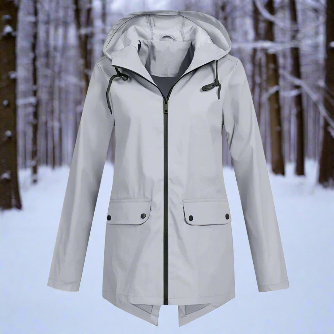 Cerys | Hooded Longline Rain Jacket