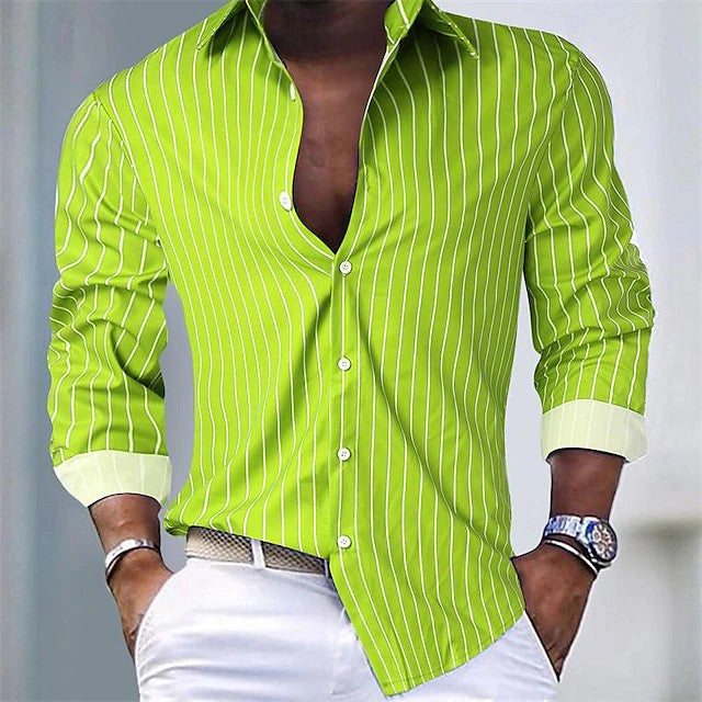Adrian | Striped Button-Up Shirt