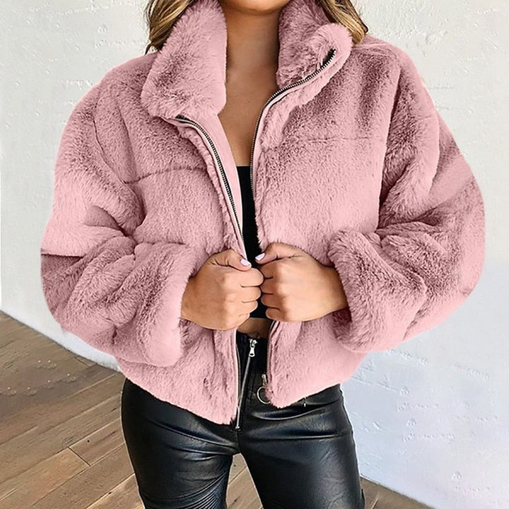 Coralie | Cropped Zip-Up Coat