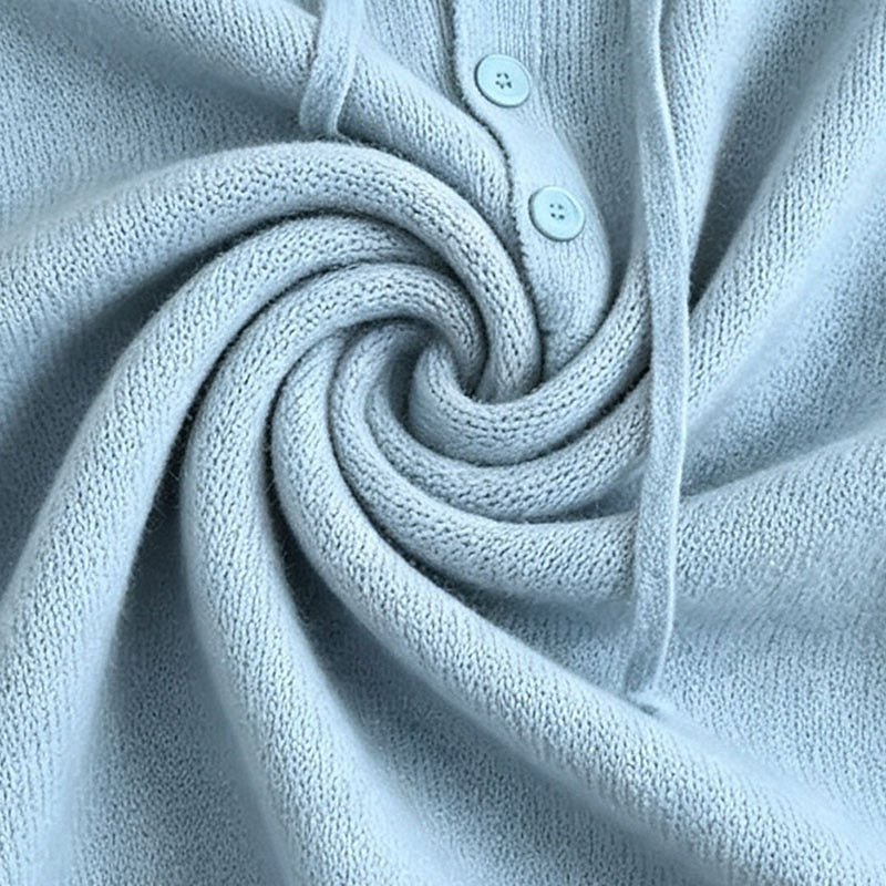 Camryn | Relaxed Hooded Button Sweater