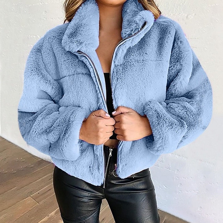 Coralie | Cropped Zip-Up Coat